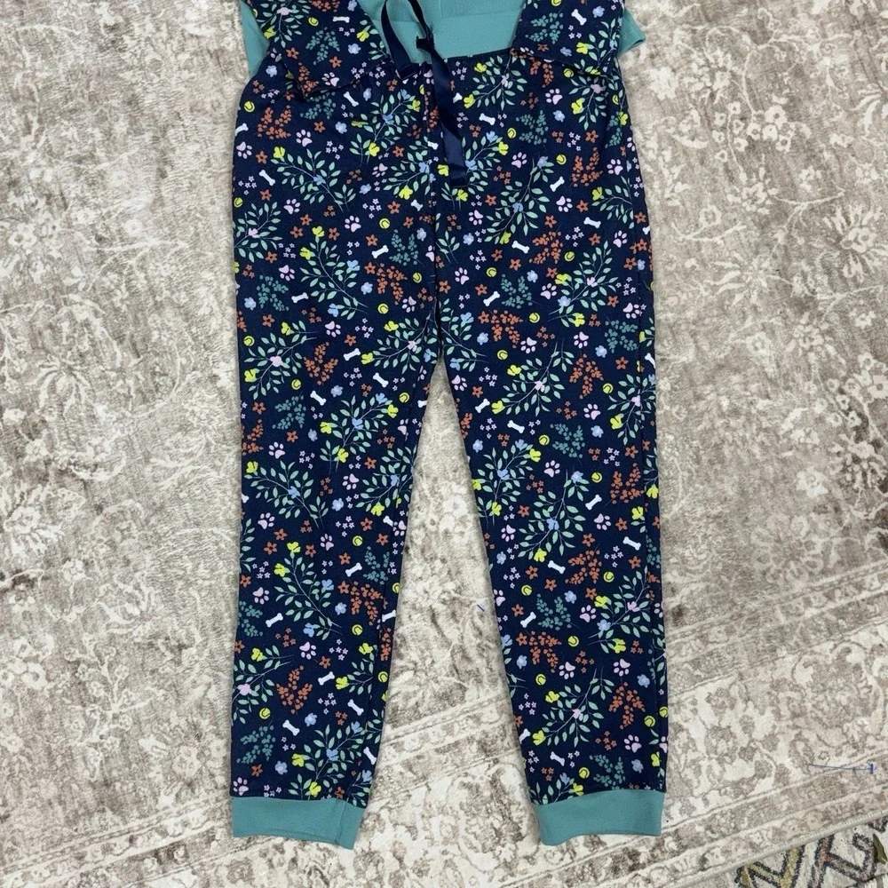 Lands End Dog Graphic Kids Pajama Set Unisex 10